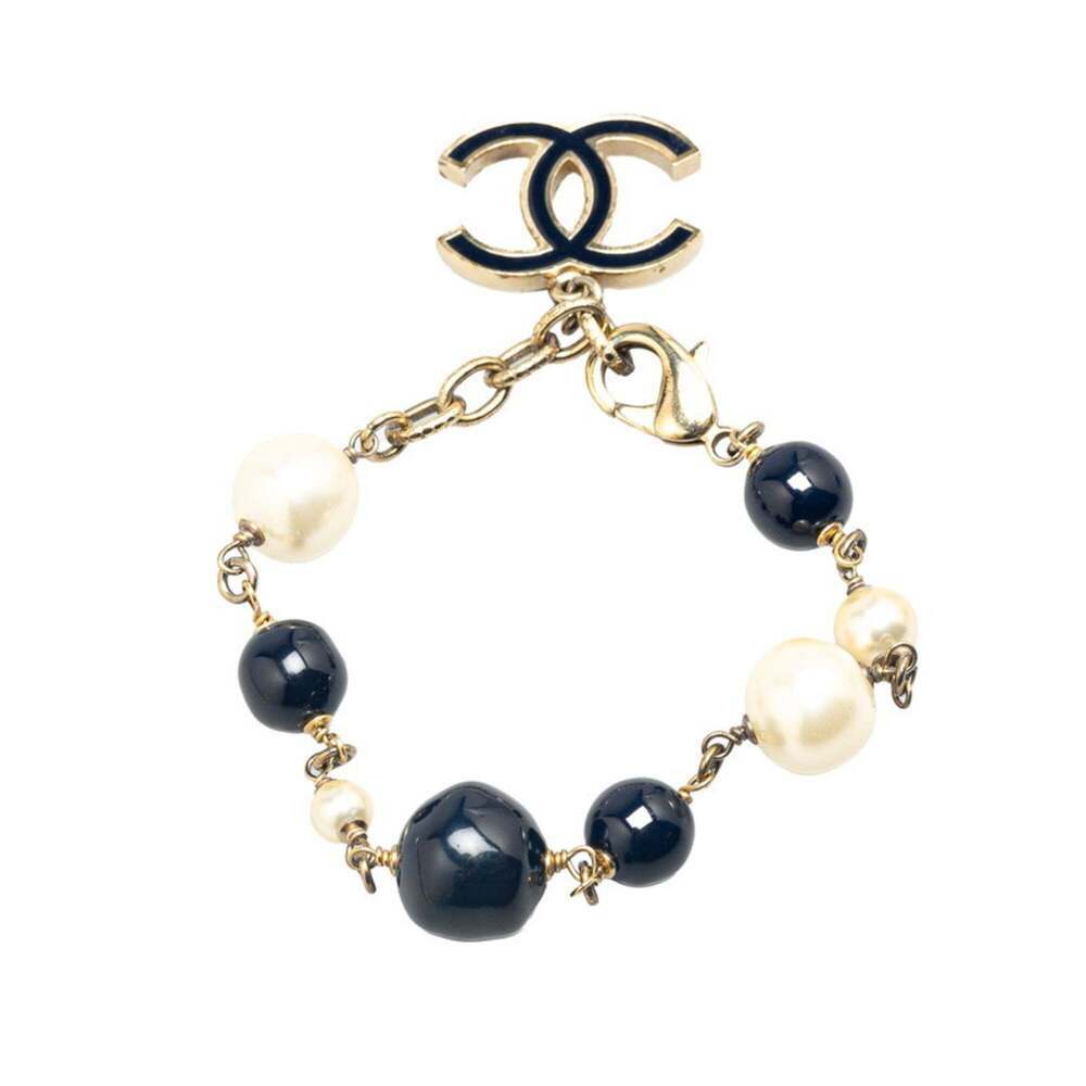 CHANEL Black Pearl Logo Charm Bracelet - Picture 3 of 6